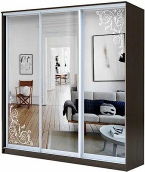 Шкаф-купе ХИТ 22-20/2-656 ОРНАМЕНТ в Перми - perm.mebel24.online | фото