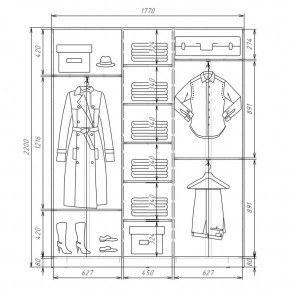 Шкаф-купе ХИТ 22-4-18-555 (420) в Перми - perm.mebel24.online | фото 2