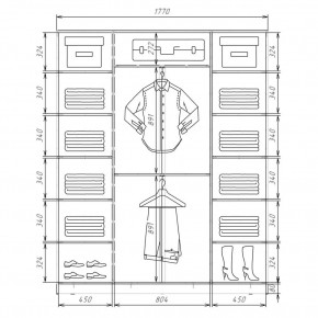 Шкаф-купе ХИТ 22-4-20/2-222 (420) в Перми - perm.mebel24.online | фото 2