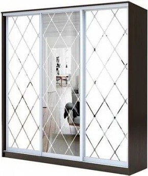 Шкаф-купе ХИТ 23-4-18/2-666 РОМБ БОЛЬШОЙ МАТОВЫЙ в Перми - perm.mebel24.online | фото