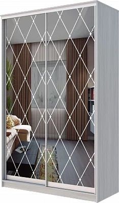 Шкаф-купе ХИТ 24-12-66 РОМБ БОЛЬШОЙ в Перми - perm.mebel24.online | фото