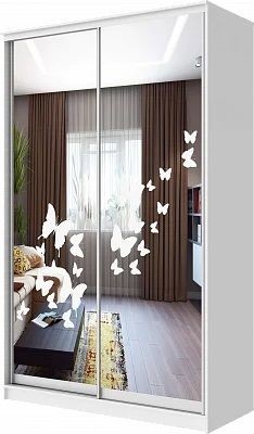 Шкаф-купе ХИТ 24-14-66 БАБОЧКИ в Перми - perm.mebel24.online | фото