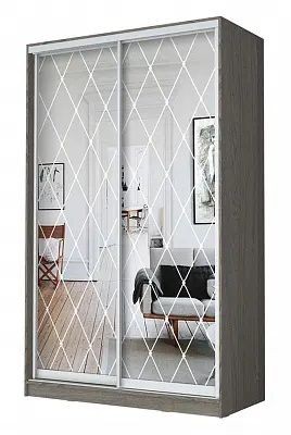 Шкаф-купе ХИТ 24-14-66 РОМБ БОЛЬШОЙ в Перми - perm.mebel24.online | фото