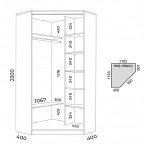 Шкаф-купе ХИТ-У-22-4-55 в Перми - perm.mebel24.online | фото 2