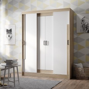 Шкаф-купе Смарт ШКК-06 (дуб сонома/белый) в Перми - perm.mebel24.online | фото