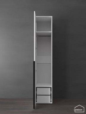 Шкаф Linnea MHR-1-3 2050х400х510 (Белый-М 11.1.1) в Перми - perm.mebel24.online | фото 6