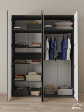 Шкаф Linnea MHR-4-1 2050х1600х510 (Графит-М 11.1.25) в Перми - perm.mebel24.online | фото 4