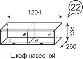 Шкаф навесной Венеция 22 бодега в Перми - perm.mebel24.online | фото 1