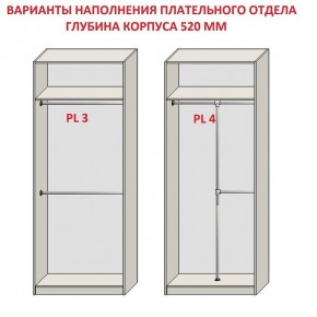 Шкаф распашной серия «ЗЕВС» (PL3/С1/PL2) Серый камень/Небраска натуральный в Перми - perm.mebel24.online | фото 10
