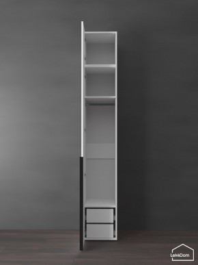 Шкаф с антресолью Linnea MHR-1A-3 2450х400х510 (Белый-М 11.1.2) в Перми - perm.mebel24.online | фото 5