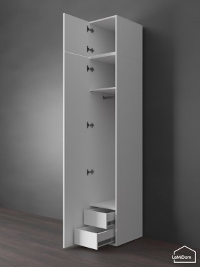 Шкаф с антресолью Linnea MHR-1POA-3 2450х400х510 (Белый-М 11.1.2) в Перми - perm.mebel24.online | фото 6