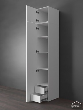 Шкаф с антресолью Linnea MHR-1POA-4 2450х400х510 (Белый-М 11.1.2) в Перми - perm.mebel24.online | фото 5