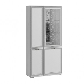 Шкаф с полками и витриной Ливорно ЛШ-6 Ясень Анкор Светлый в Перми - perm.mebel24.online | фото