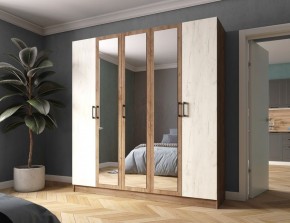 Шкаф Вегас 2000 Дуб крафт табачный/Дуб крафт белый в Перми - perm.mebel24.online | фото 1