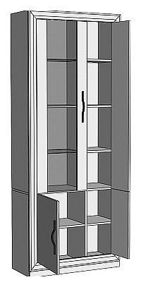 Шкаф-витрина Нобиле ШВтВ-ФСД-ФГК в Перми - perm.mebel24.online | фото 2