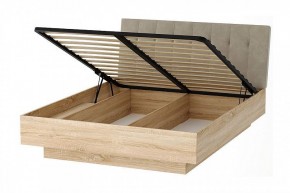 СОНАТА КРС-1600 Кровать с ПМ (дуб сонома/велюр бежевый) в Перми - perm.mebel24.online | фото 2