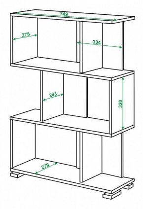 Стеллаж Домино нельсон СЛ-5-3 в Перми - perm.mebel24.online | фото 2