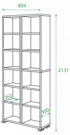 Стеллаж Домино ПУ-30-1 в Перми - perm.mebel24.online | фото 2