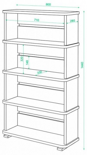 Стеллаж Домино СБ-25/4 в Перми - perm.mebel24.online | фото 2