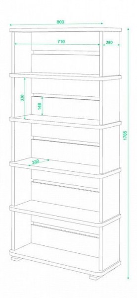 Стеллаж Домино СБ-25/5 в Перми - perm.mebel24.online | фото 2