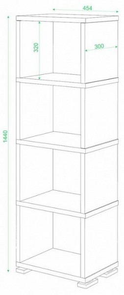 Стеллаж-колонка Домино СБ-15/4 в Перми - perm.mebel24.online | фото 3
