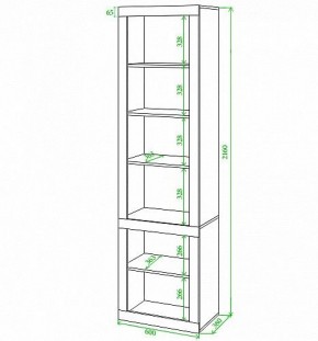 Стеллаж комбинированный Toivo ВтВ в Перми - perm.mebel24.online | фото 2