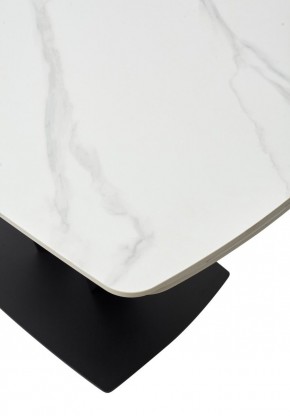 Стол ALATRI 120 MATT WHITE MARBLE SOLID CERAMIC / BLACK, ®DISAUR в Перми - perm.mebel24.online | фото 11