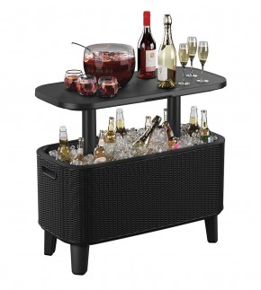 Стол Беви Бар (Bevy Bar Large Cool Bar), графит в Перми - perm.mebel24.online | фото 3