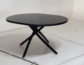 Стол ДАРИО D110 раскладной Черный, стекло/ Черный каркас М-City в Перми - perm.mebel24.online | фото 2