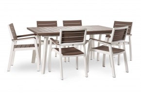 Стол Гармония раздвижной (Harmony Extendable) белый-капучино в Перми - perm.mebel24.online | фото 4