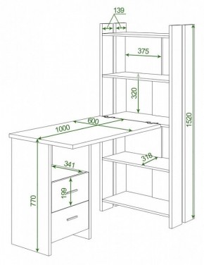 Стол компьютерный Домино Lite СТЛ-ОВ+С100Р в Перми - perm.mebel24.online | фото 2