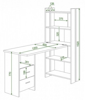 Стол компьютерный Домино Lite СТЛ-ОВ+С120Р в Перми - perm.mebel24.online | фото 2