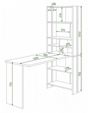 Стол компьютерный Домино Lite СТЛ-ОВХ+С120Прям без тумбы в Перми - perm.mebel24.online | фото 2