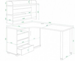 Стол компьютерный Домино нельсон СР-145М в Перми - perm.mebel24.online | фото 2