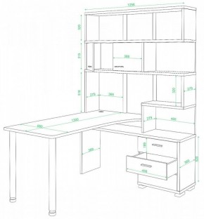 Стол компьютерный Домино нельсон СР-420/130 в Перми - perm.mebel24.online | фото 2