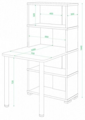 Стол компьютерный Домино СБ-10М/4 в Перми - perm.mebel24.online | фото 2