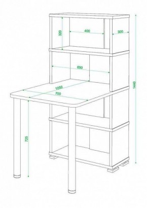 Стол компьютерный Домино СБ-10М4 в Перми - perm.mebel24.online | фото 3