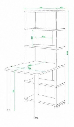 Стол компьютерный Домино СБ-10М5 в Перми - perm.mebel24.online | фото 4