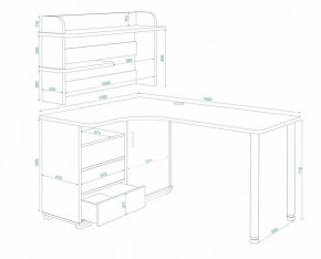 Стол компьютерный Домино СР-145М в Перми - perm.mebel24.online | фото 2