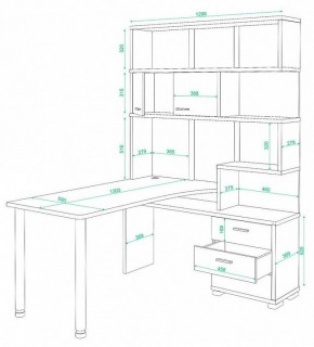 Стол компьютерный Домино СР-420/130 в Перми - perm.mebel24.online | фото 2