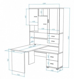 Стол компьютерный Домино СР-620/140 в Перми - perm.mebel24.online | фото 2