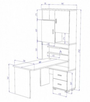 Стол компьютерный Домино СР-720/180 в Перми - perm.mebel24.online | фото 2