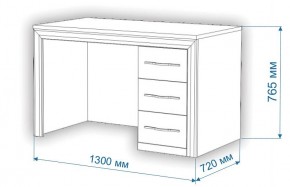 Стол компьютерный Нобиле СтЯ130+НСт130Д в Перми - perm.mebel24.online | фото 3