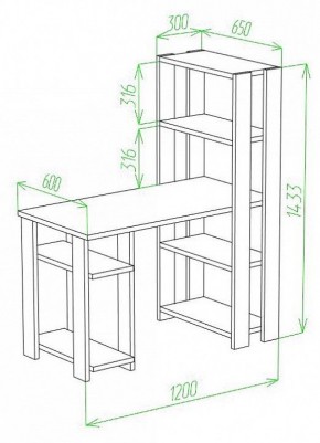 Стол компьютерный Slim СТН-145/120 в Перми - perm.mebel24.online | фото 2