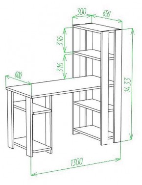 Стол компьютерный Slim СТН-145/130 в Перми - perm.mebel24.online | фото 3