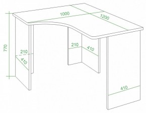 Стол письменный Домино Lite СКЛ-Угл120 в Перми - perm.mebel24.online | фото 3