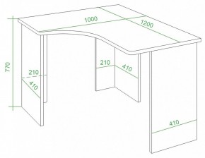 Стол письменный Домино Lite СКЛ-Угл120 в Перми - perm.mebel24.online | фото 2