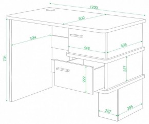 Стол письменный Домино СД-15 С в Перми - perm.mebel24.online | фото 2