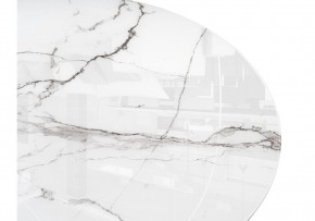 Стол стеклянный Абилин 100х76 белый мрамор / белый в Перми - perm.mebel24.online | фото 5