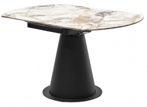 Стол TERAMO 135 GLOSS GRAND JADE SOLID CERAMIC, керамика, поворотн.механизм / Черный каркас, ®DISAUR в Перми - perm.mebel24.online | фото 10